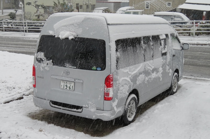 置戸町境野に初雪