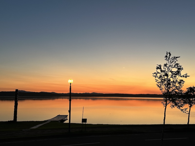 クッチャロ湖の夕日