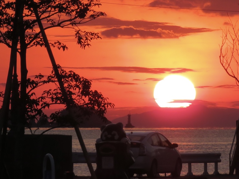 宇和海の夕日