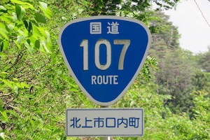 国道107号線