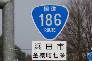 国道186号線