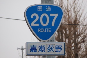 国道207号線