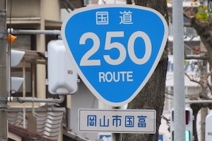 国道250号線