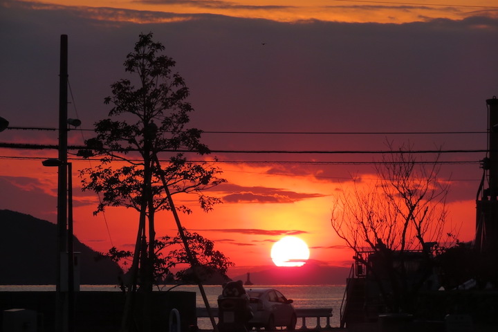 八幡浜の夕日（愛媛県