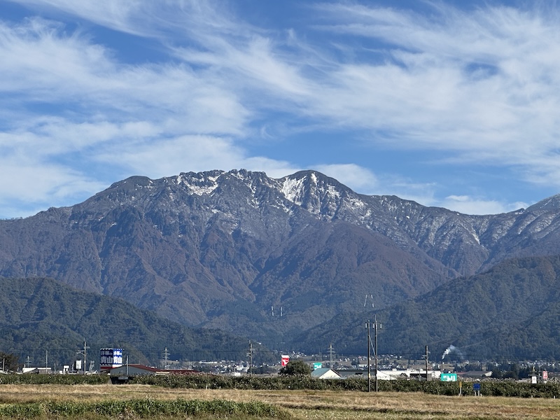 八海山の冠雪